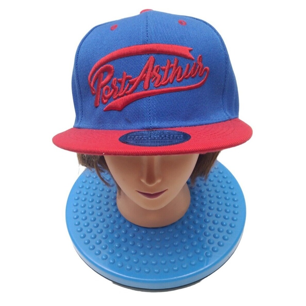 Port Arthur 3D Puff Embroidered Hip Hop Snapback Baseball Cap‎ RED Hat NWT